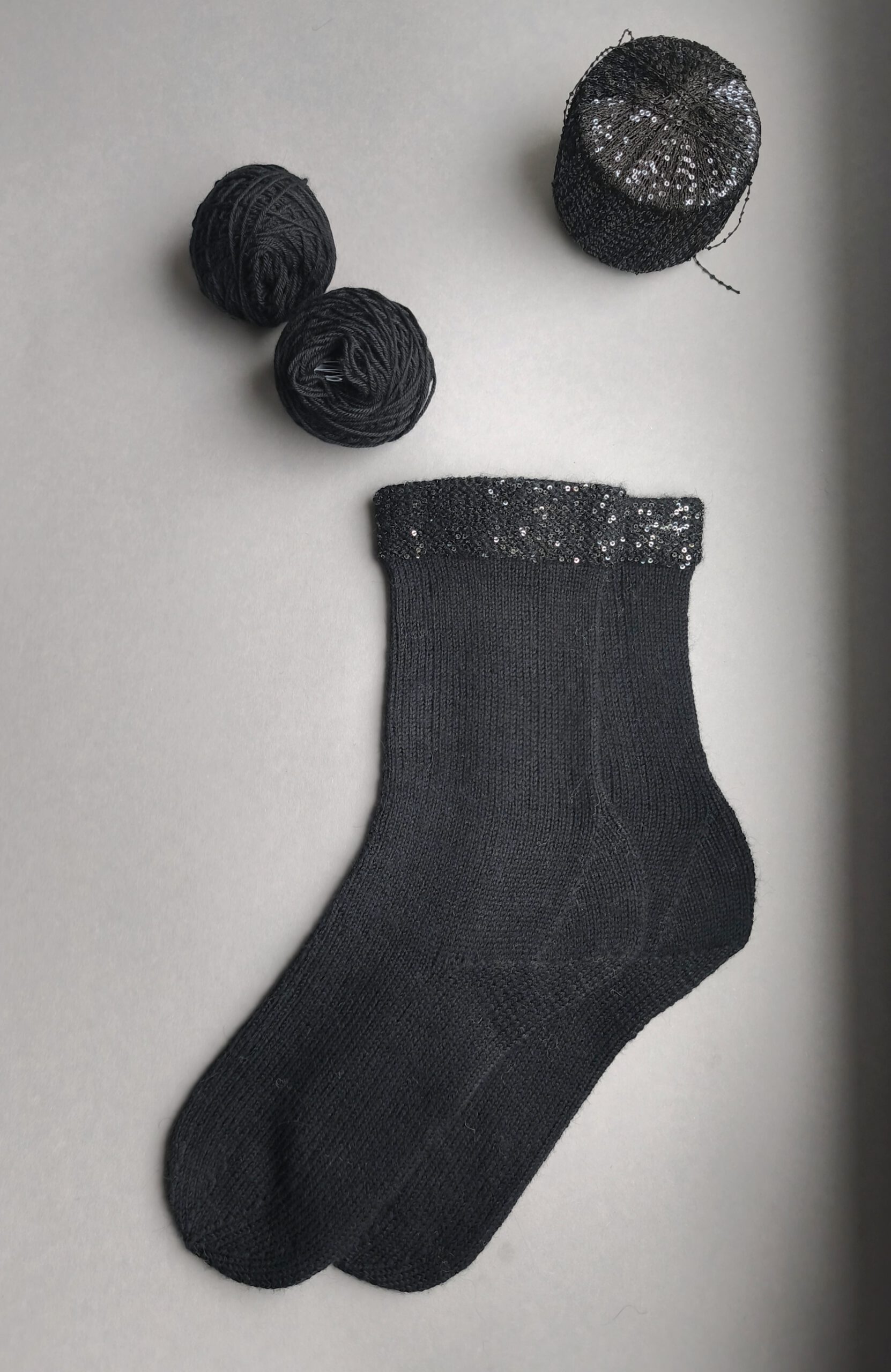 Cashmere Socken mit Glitzer